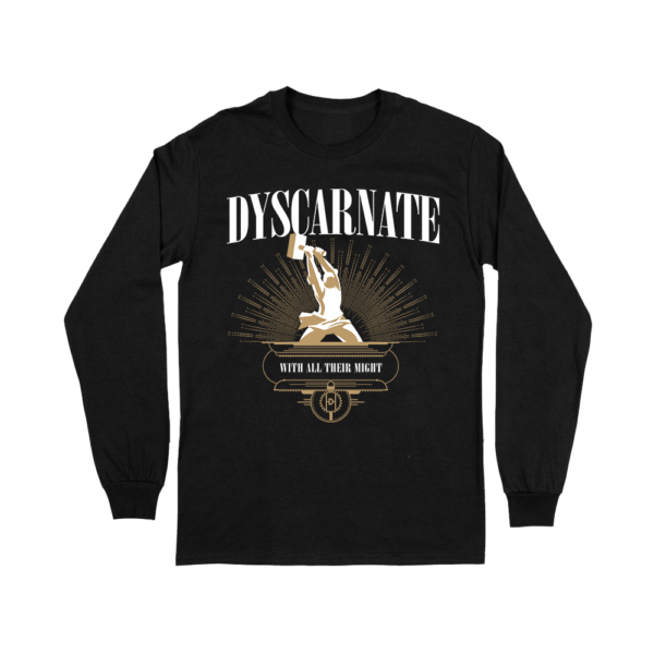 Dyscarnate-WithAllTheirMight-White-Logo-Longsleeve